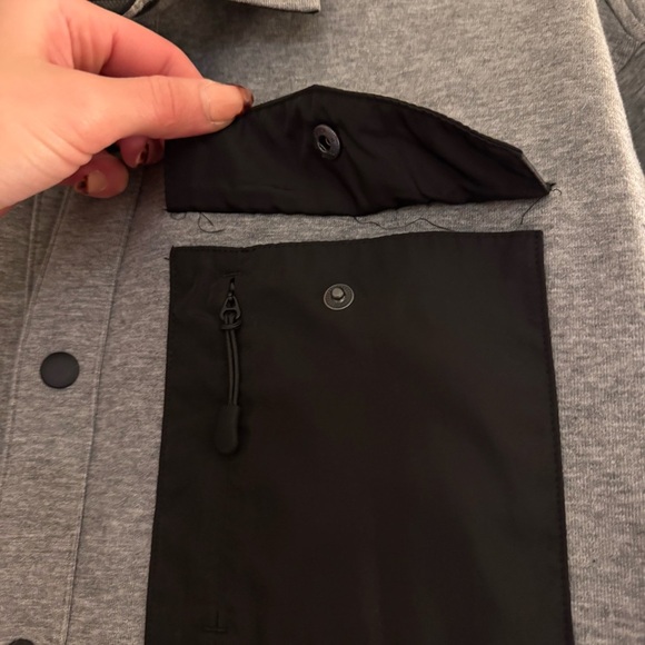 Express men’s collared button up shirt jacket | gray/black | Size L | New - Picture 7 of 11